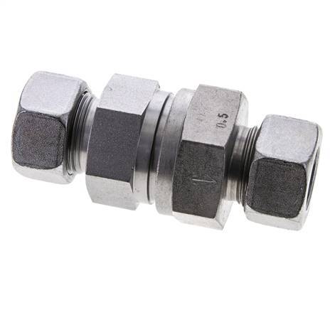 22L (M30x2) Elektrolytisch verzinkt Stalen Terugslagklep Snijring 0.5-160 bar ISO 8434-1