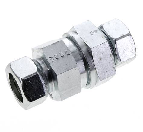 28L (M36x2) Elektrolytisch verzinkt Stalen Terugslagklep Snijring 1-100 bar ISO 8434-1