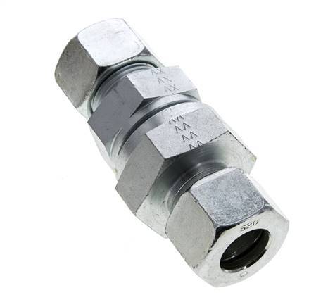 20S (M30x2) Elektrolytisch verzinkt Stalen Terugslagklep Snijring 1-400 bar ISO 8434-1
