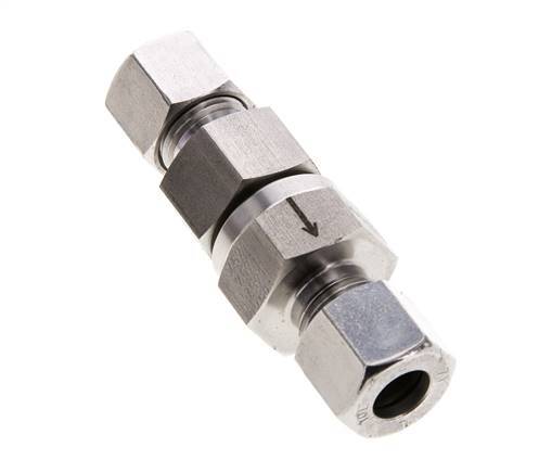 10L (M16x1.5) RVS Terugslagklep Snijring 1-250 bar ISO 8434-1