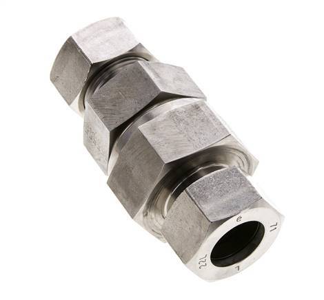 Hydraulic Check Valve Cutting Ring 22L (M30x2) Stainless Steel 1-160bar (15-2320)psi ISO 8434-1