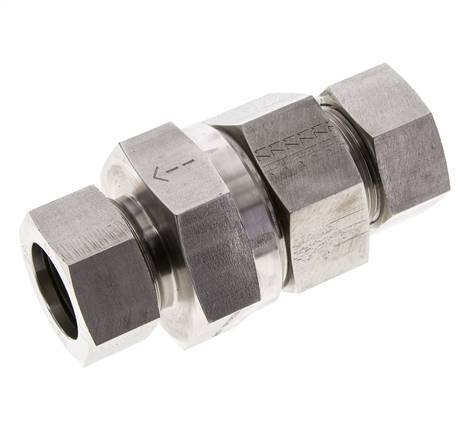 28L (M36x2) RVS Terugslagklep Snijring 1-100 bar ISO 8434-1