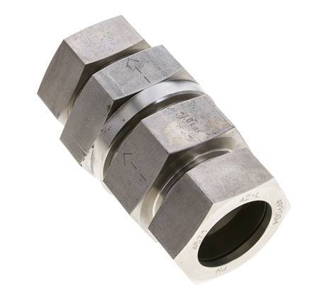 Hydraulic Check Valve Cutting Ring 42L (M52x2) Stainless Steel 1-100bar (15-1450)psi ISO 8434-1