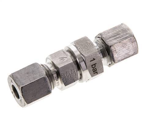 8S (M16x1.5) RVS Terugslagklep Snijring 1-400 bar ISO 8434-1
