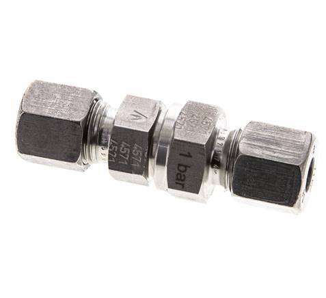 8S (M16x1.5) RVS Terugslagklep Snijring 1-400 bar ISO 8434-1