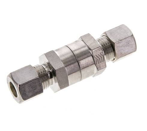 Hydraulic Check Valve Compression Ring 10L (M16x1.5) Stainless Steel 1-250bar (15-3625)psi ISO 8434-1
