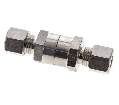 Hydraulic Check Valve Compression Ring 10L (M16x1.5) Stainless Steel 1-250bar (15-3625)psi ISO 8434-1