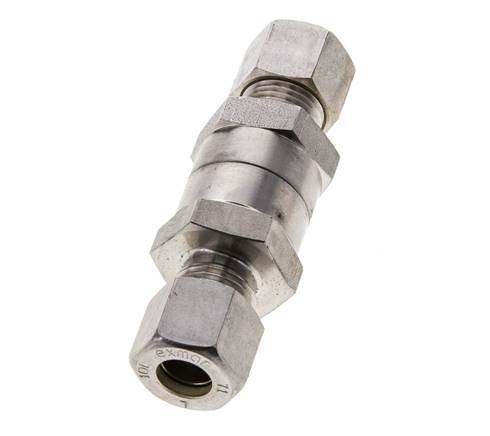 10L (M16x1.5) RVS Terugslagklep Knelfitting 1-250 bar ISO 8434-1