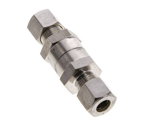 10L (M16x1.5) RVS Terugslagklep Knelfitting 1-250 bar ISO 8434-1