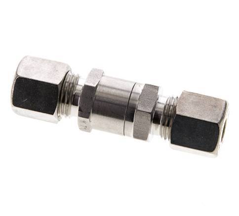 8S (M16x1.5) RVS Terugslagklep Knelfitting 1-400 bar ISO 8434-1