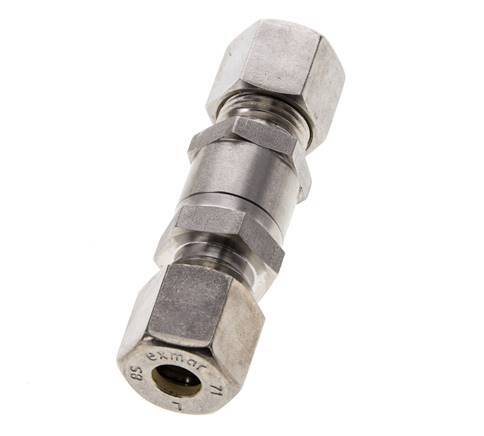 8S (M16x1.5) RVS Terugslagklep Knelfitting 1-400 bar ISO 8434-1