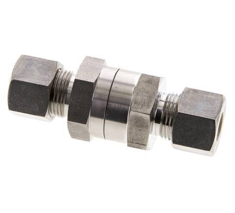 12S (M20x1.5) RVS Terugslagklep Knelfitting 1-400 bar ISO 8434-1