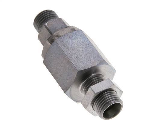 10L Zink plated Steel Ball-Guided Swivel Joint Cutting Fitting Bulkhead 315 bar NBR ISO 8434-1
