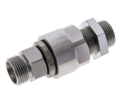 15L Zink plated Steel Ball-Guided Swivel Joint Cutting Fitting Bulkhead 315 bar NBR ISO 8434-1