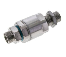 18L Zink plated Steel Ball-Guided Swivel Joint Cutting Fitting Bulkhead 315 bar NBR ISO 8434-1