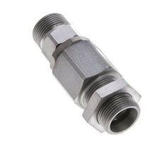 16S Zink plated Steel Ball-Guided Swivel Joint Cutting Fitting Bulkhead 350 bar NBR ISO 8434-1