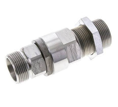 25S Zink plated Steel Ball-Guided Swivel Joint Cutting Fitting Bulkhead 350 bar NBR ISO 8434-1