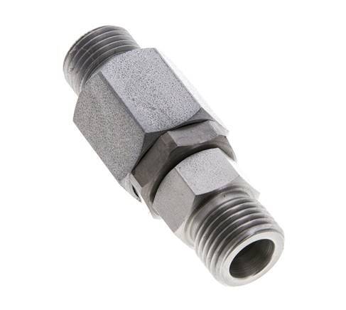 8S Zink plated Steel Ball-Guided Swivel Joint Cutting Fitting DN 6350 bar NBR ISO 8434-1