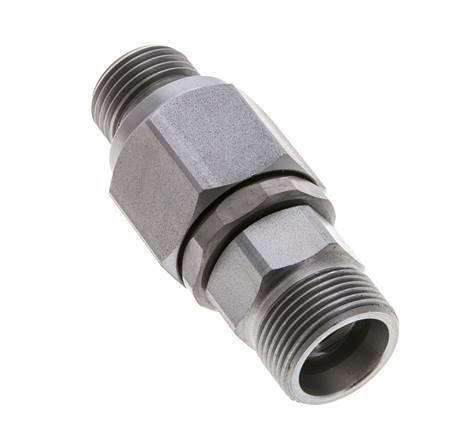 16S & G1/2'' Zink plated Steel Ball-Guided Swivel Joint Cutting Fitting with Male Threads DN 12350 bar NBR ISO 8434-1