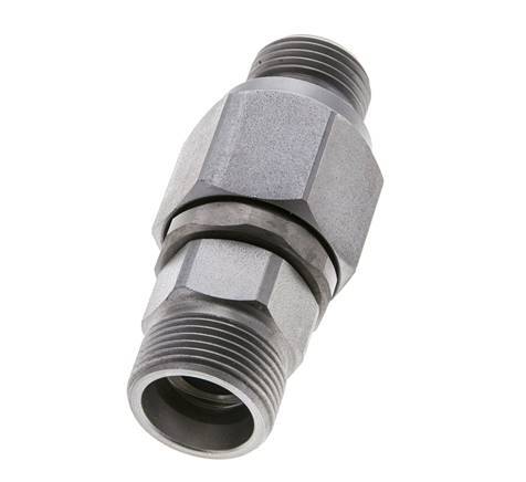 16S & G1/2'' Zink plated Steel Ball-Guided Swivel Joint Cutting Fitting with Male Threads DN 12350 bar NBR ISO 8434-1