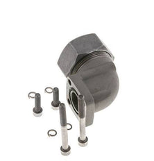 LK 40 L-Pompflens Smeedbaar gietijzer met 35L (M45x2)
