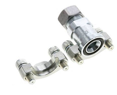 3/4'' SAE Flens 3000 psi Staal met 18L (M26x1.5) ISO 6162-1