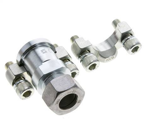 3/4'' SAE Flens 3000 psi Staal met 18L (M26x1.5) ISO 6162-1