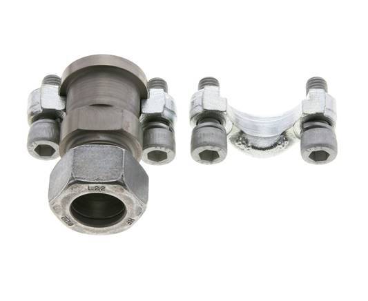 3/4'' SAE Flens 3000 psi Staal met 22L (M30x2) ISO 6162-1