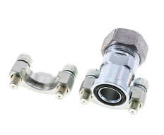 3/4'' SAE Flange 3000 PSI Steel with 28L (M36x2) ISO 6162-1