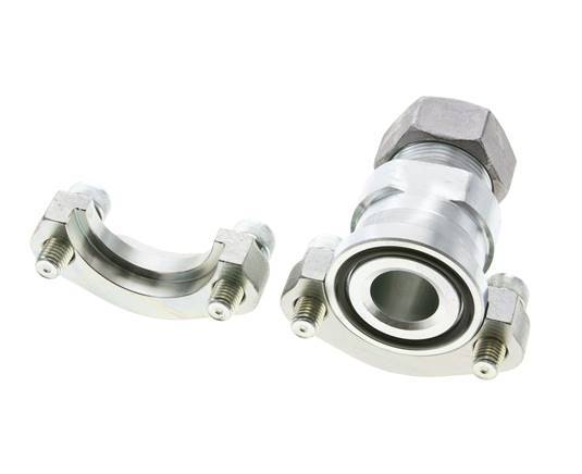1-1/4'' SAE Flens 3000 psi Staal met 28L (M36x2) ISO 6162-1