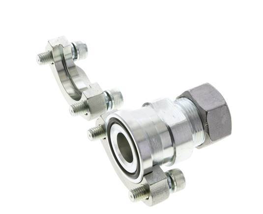1-1/4'' SAE Flens 3000 psi Staal met 28L (M36x2) ISO 6162-1
