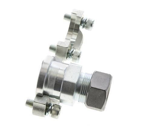 1-1/4'' SAE Flens 3000 psi Staal met 28L (M36x2) ISO 6162-1