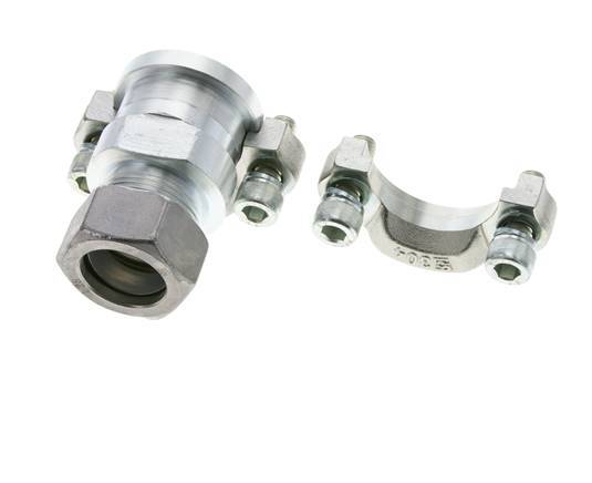 1-1/4'' SAE Flens 3000 psi Staal met 28L (M36x2) ISO 6162-1