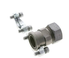 1-1/4'' SAE Flange 3000 PSI Steel with 35L (M45x2) ISO 6162-1