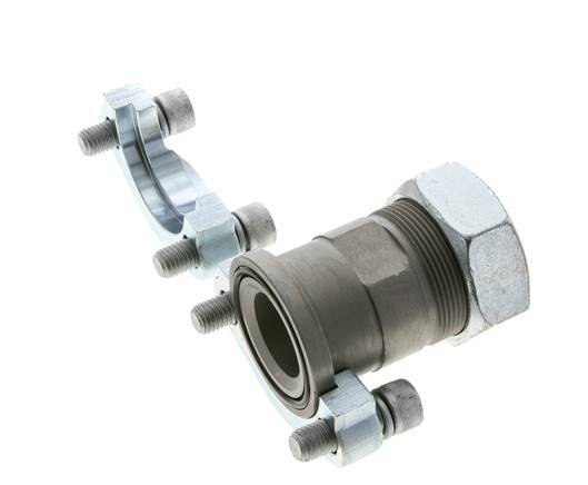 1-1/2'' SAE Flens 3000 psi Staal met 42L (M52x2) ISO 6162-1
