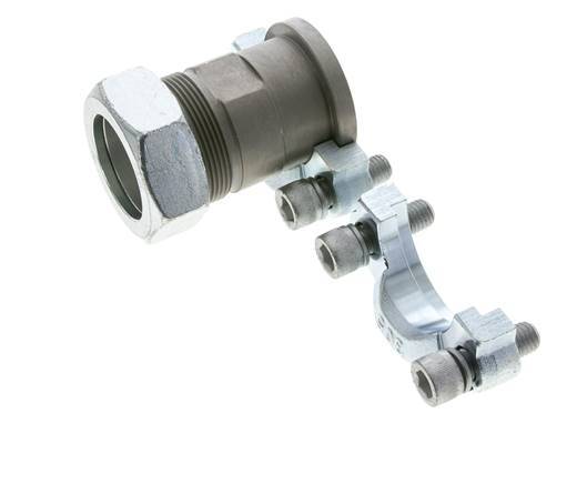 1-1/2'' SAE Flens 3000 psi Staal met 42L (M52x2) ISO 6162-1