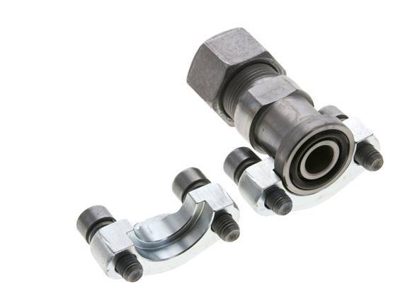 1/2'' SAE Flens 3000 psi Staal met 16S (M24x1.5) ISO 6162-1