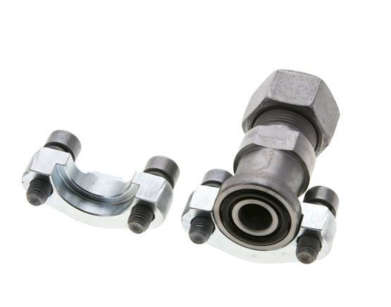 1/2'' SAE Flens 3000 psi Staal met 16S (M24x1.5) ISO 6162-1