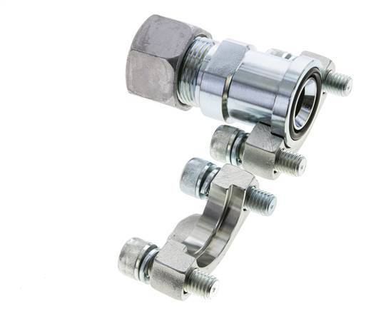 3/4'' SAE Flens 3000 psi Staal met 20S (M30x2) ISO 6162-1