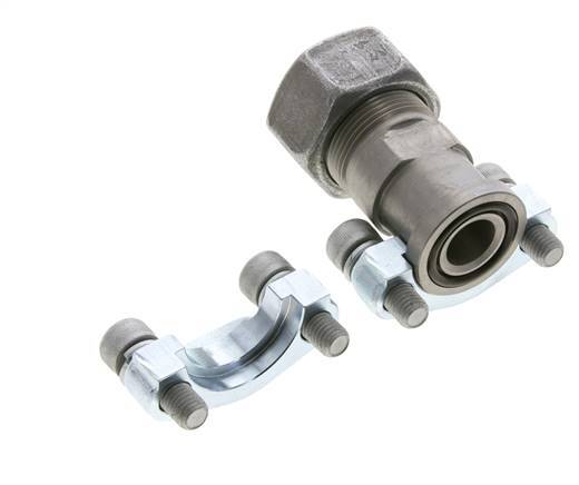 3/4'' SAE Flens 3000 psi Staal met 25S (M36x2) ISO 6162-1