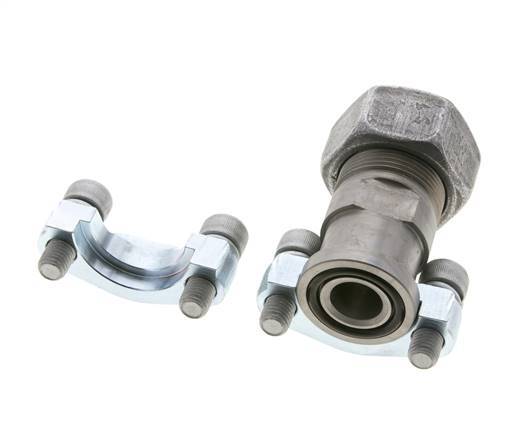 3/4'' SAE Flens 3000 psi Staal met 25S (M36x2) ISO 6162-1