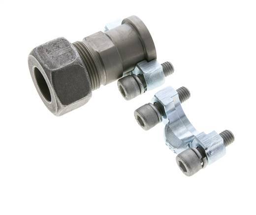 3/4'' SAE Flens 3000 psi Staal met 25S (M36x2) ISO 6162-1