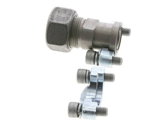 3/4'' SAE Flens 3000 psi Staal met 25S (M36x2) ISO 6162-1