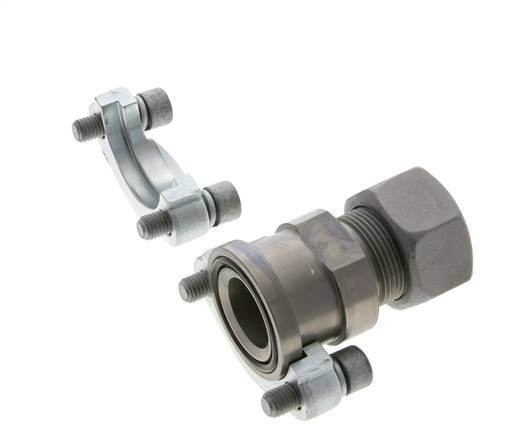 1-1/4'' SAE Flens 3000 psi Staal met 25S (M36x2) ISO 6162-1