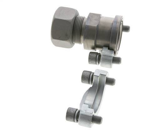 1-1/4'' SAE Flens 3000 psi Staal met 25S (M36x2) ISO 6162-1