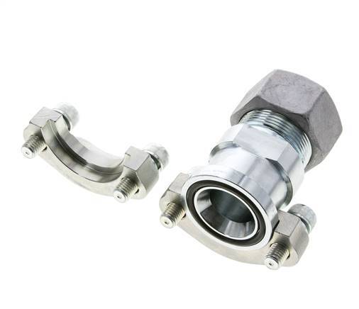 1-1/4'' SAE Flens 3000 psi Staal met 30S (M42x2) ISO 6162-1
