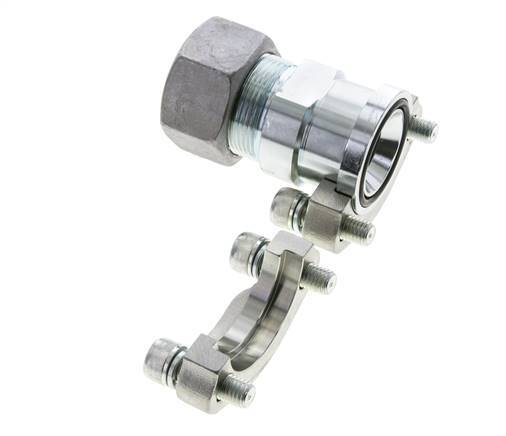 1-1/4'' SAE Flens 3000 psi Staal met 30S (M42x2) ISO 6162-1