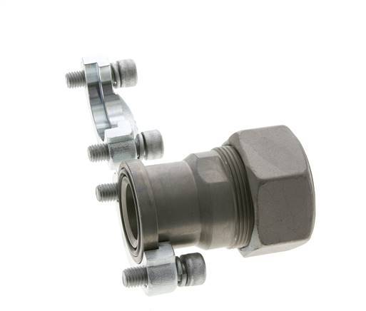 1-1/4'' SAE Flens 3000 psi Staal met 38S (M52x2) ISO 6162-1