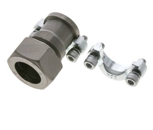 1-1/4'' SAE Flens 3000 psi Staal met 38S (M52x2) ISO 6162-1