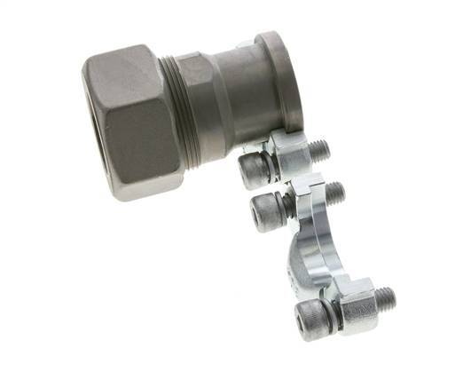 1-1/4'' SAE Flens 3000 psi Staal met 38S (M52x2) ISO 6162-1